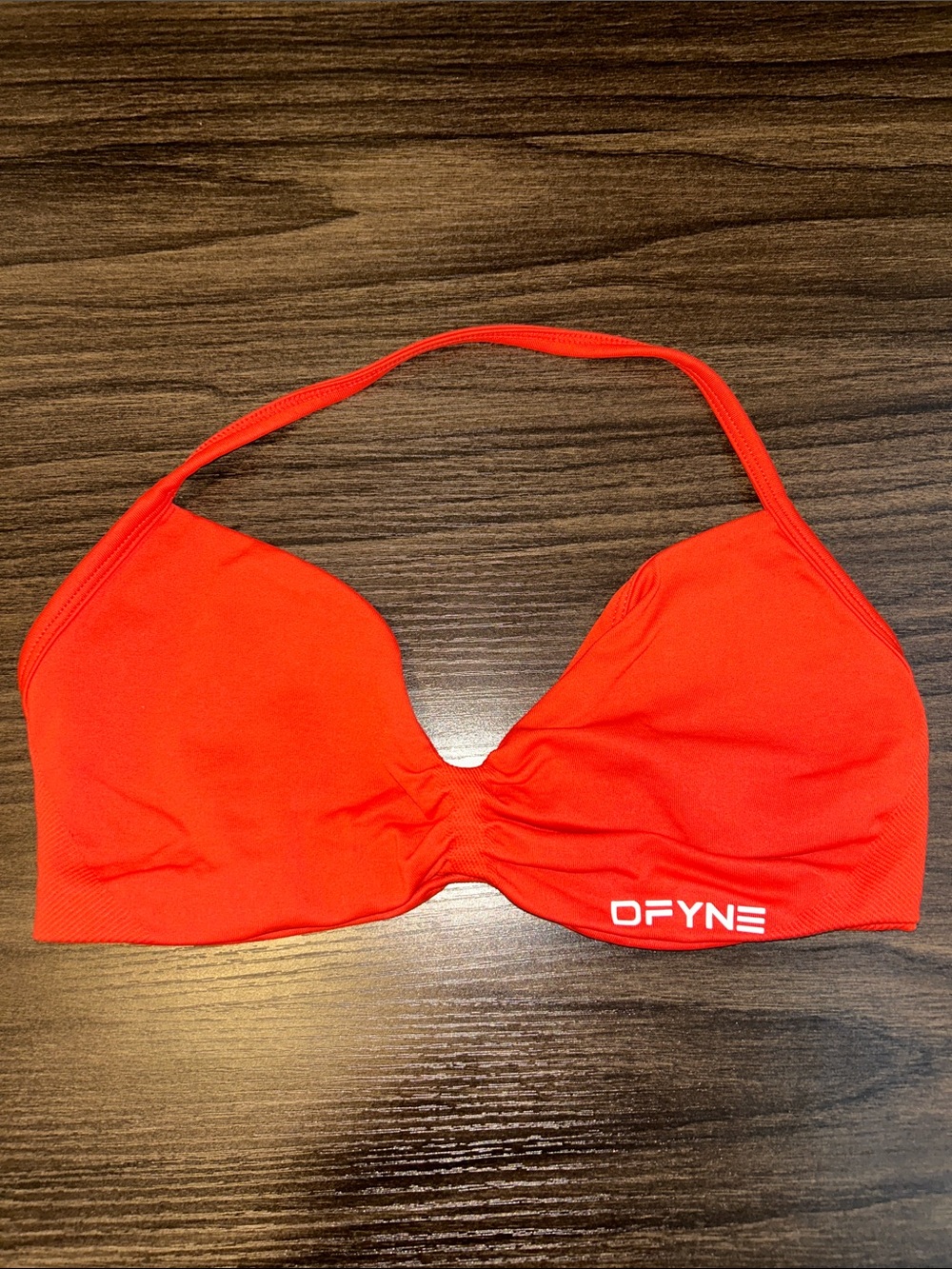 DFYNE Bright Red Sports Bra and Shorts Set - Picture 2 of 6